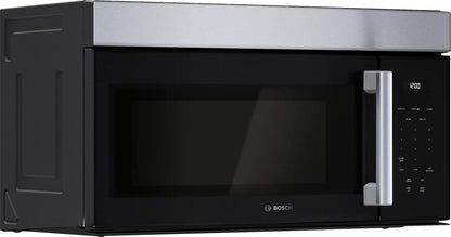 BOSCH HMV1055U 100 Series Over-the-range Microwave 30"" Left Sideopening Door, STAI...