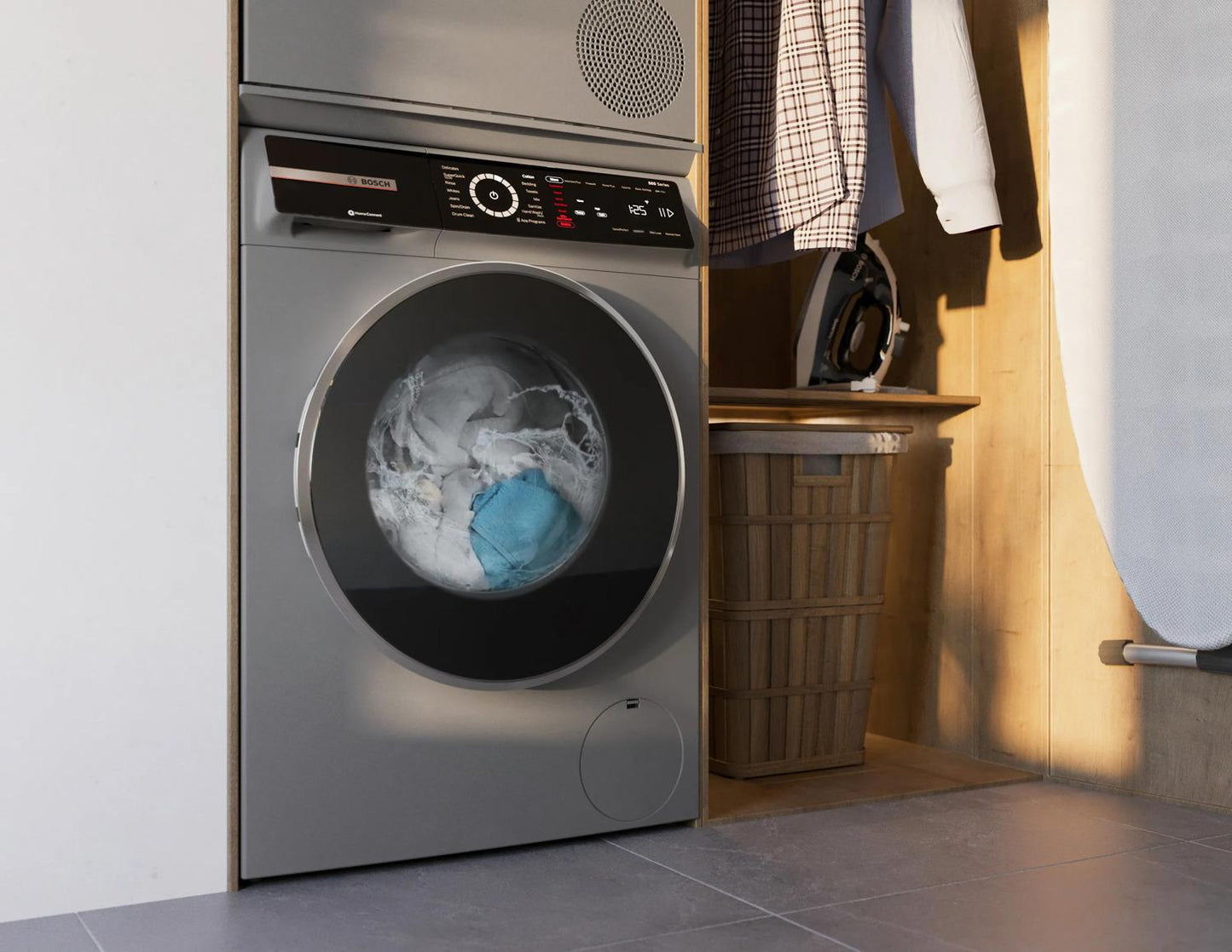 BOSCH WGB246AXUC Bosch 800 Series Compact Washer , Silver Inox Wgb246axuc