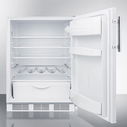 SUMMIT FF61W Freestanding Residential Counter Height All-refrigerator In White W...