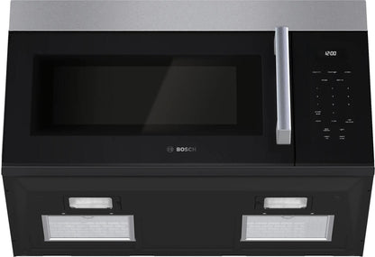 BOSCH HMV1055U 100 Series Over-the-range Microwave 30"" Left Sideopening Door, STAI...