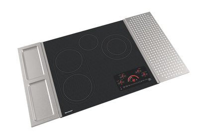 SHARP SCR2442FB Sharp 24"" Drop-in Radiant Cooktop With Side Accessories