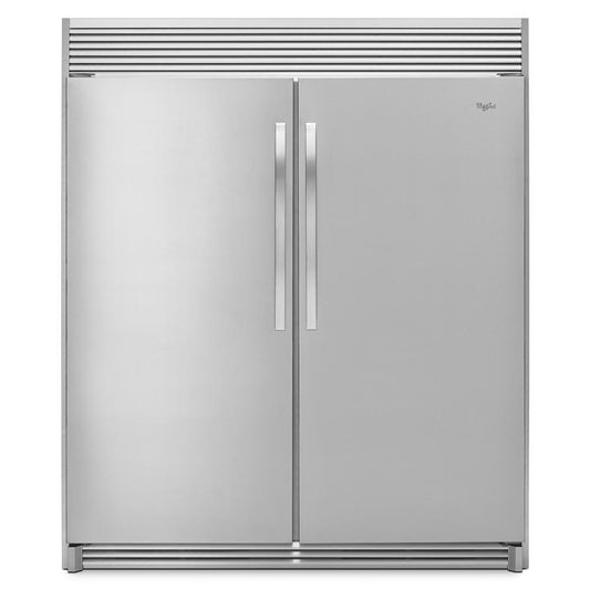 WHIRLPOOL WSR57R18DM Monochromatic Stainless Steel Whirlpool 18 Cu. Ft. Sidekicks ...