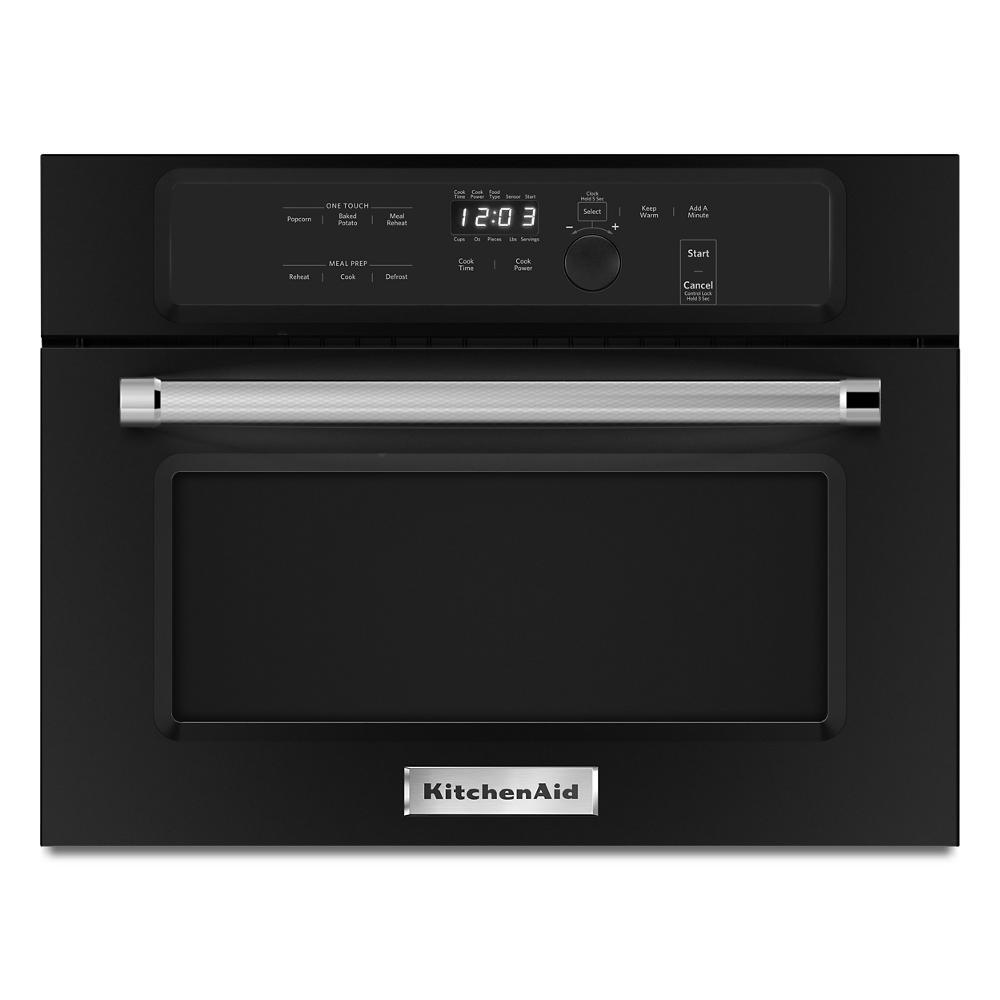 KITCHENAID KMBS104EBL Black Kitchenaid 24"" Built In Microwave Oven With 1000 Watt Cooking