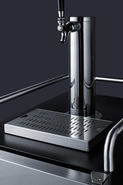SUMMIT SBC15BEER 15"" Wide, Built-in, Commercially Listed Kegerator, Auto Defrost WIT...