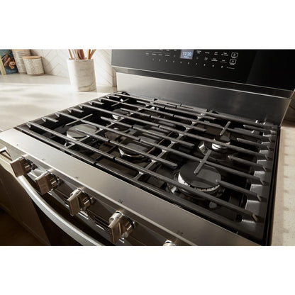 WHIRLPOOL WFGS7530RZ 30-inch Smart Gas Range With Air Cooking Technology, Steam/self CLE...