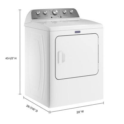 MAYTAG MED5030MW Maytag Top Load Electric Dryer With Extra Power - 7.0 Cu. Ft.