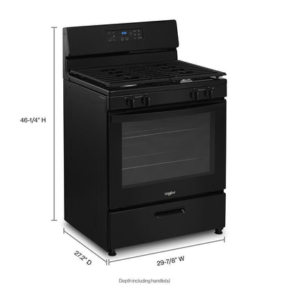 WHIRLPOOL WFG320M0MB Whirlpool 5.1 Cu. Ft. Freestanding Gas Range With Broiler Drawer