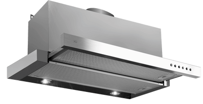 XO APPLIANCE XOC30SC 30"" 600/395 Cfm Under Cabinet Glide Out Visor Italian Made Stainless