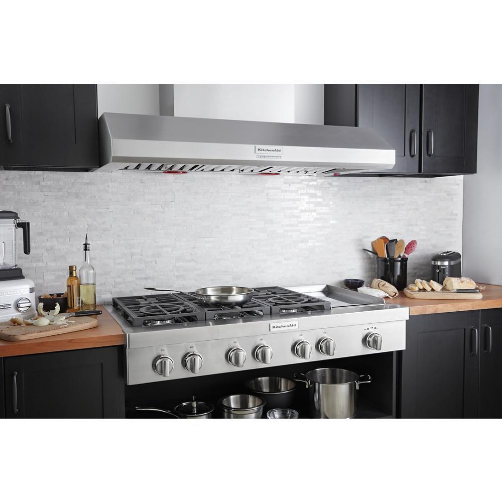 KITCHENAID KVWC958KSS 48'' 585 or 1170 Cfm Motor Class Commercial-style Wall-mount CANOPY...