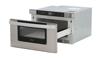 SHARP KB6524PSY 24 In. 1.2 Cu. Ft. 950w Sharp Easy Open Stainless Steel Microwave D...