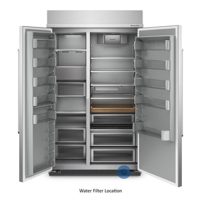 KITCHENAID KBSN708MPS 30 Cu. Ft. 48"" Built-in Side-by-side Refrigerator With PRINTSHIELD(...