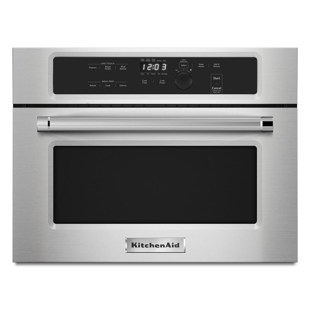 KITCHENAID KMBS104ESS Stainless Steel Kitchenaid 24"" Built In Microwave Oven With 1000...