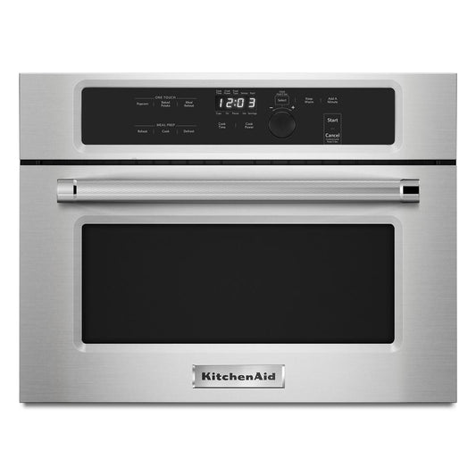 KITCHENAID KMBS104ESS Stainless Steel Kitchenaid 24"" Built In Microwave Oven With 1000...