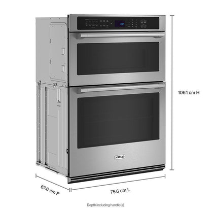 MAYTAG MOEC6030LZ 30-inch Wall Oven Microwave Combo With Air Fry and Basket - 6.4 CU....