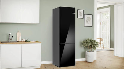 BOSCH B24CB80ESB 800 Series Free-standing Fridge-freezer With Freezer At Bottom, GLA...