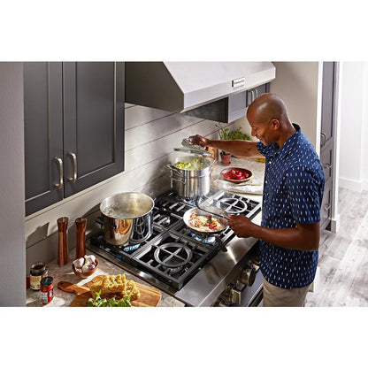 KITCHENAID KVWC906KSS 36"" 585 or 1170 Cfm Motor Class Commercial-style Wall-mount Canopy ...