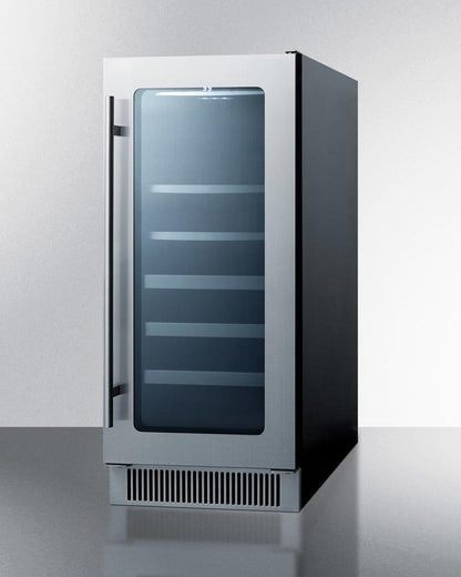 SUMMIT CL151WBV 15"" Wide Built-in Wine and Craft Beer Center With Seamless STAINLES...