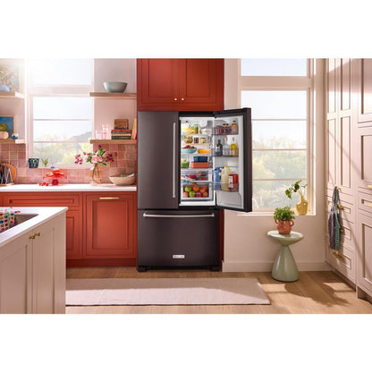 KITCHENAID KRFC136RBS 20 Cu. Ft. 36-inch Width Counter-depth French Door Refrigerator WIT...