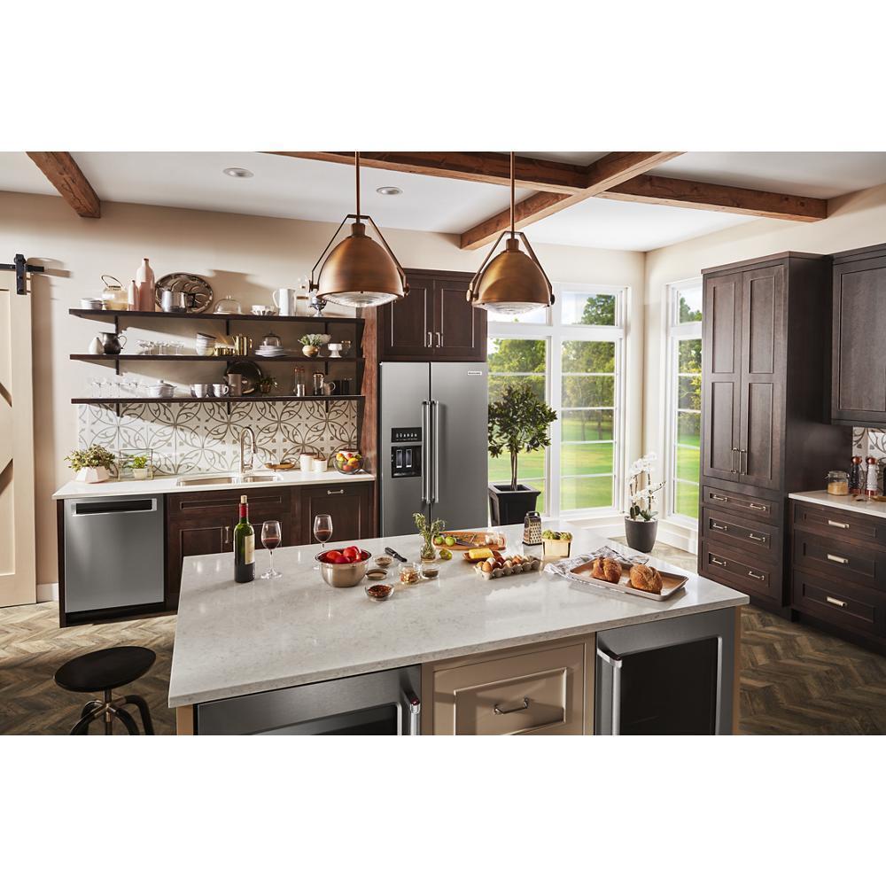 KITCHENAID KRSC703HPS 22.6 Cu Ft. Counter-depth Side-by-side Refrigerator With Exterior I...