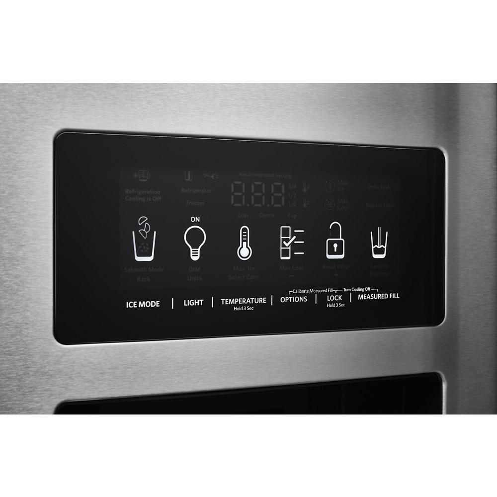 KITCHENAID KRSC703HPS 22.6 Cu Ft. Counter-depth Side-by-side Refrigerator With Exterior I...
