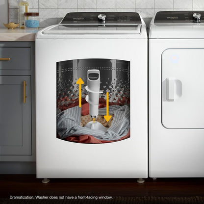 WHIRLPOOL WTW5057LW 4.7-4.8 Cu. Ft. Capacity Top Load Washer With Removable Agitator