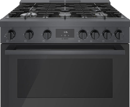 BOSCH HGS8645UC 800 Series Gas Freestanding Range 36'' Black Stainless Steel Hgs8645uc