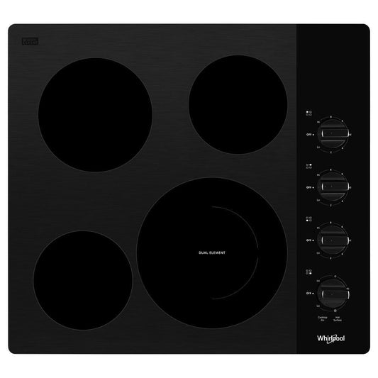 WHIRLPOOL WCE55US4HB Whirlpool 24-inch Compact Electric Ceramic Glass Cooktop