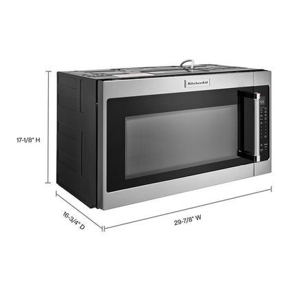 KITCHENAID KMHS120ESS Stainless Steel Kitchenaid 1000-watt Microwave With 7 Sensor FUN...