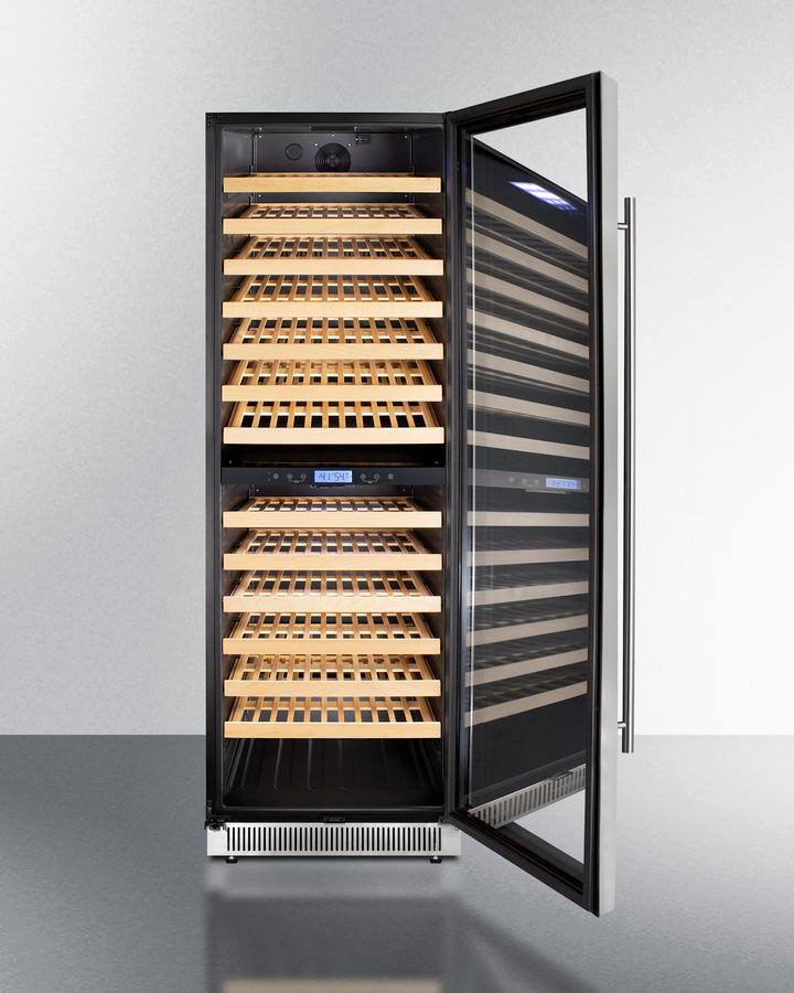 SUMMIT SWC1966B Summit 24"" Wide Dual Zone Wine Cellar