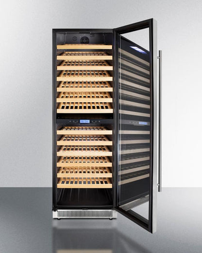 SUMMIT SWC1966B Summit 24"" Wide Dual Zone Wine Cellar