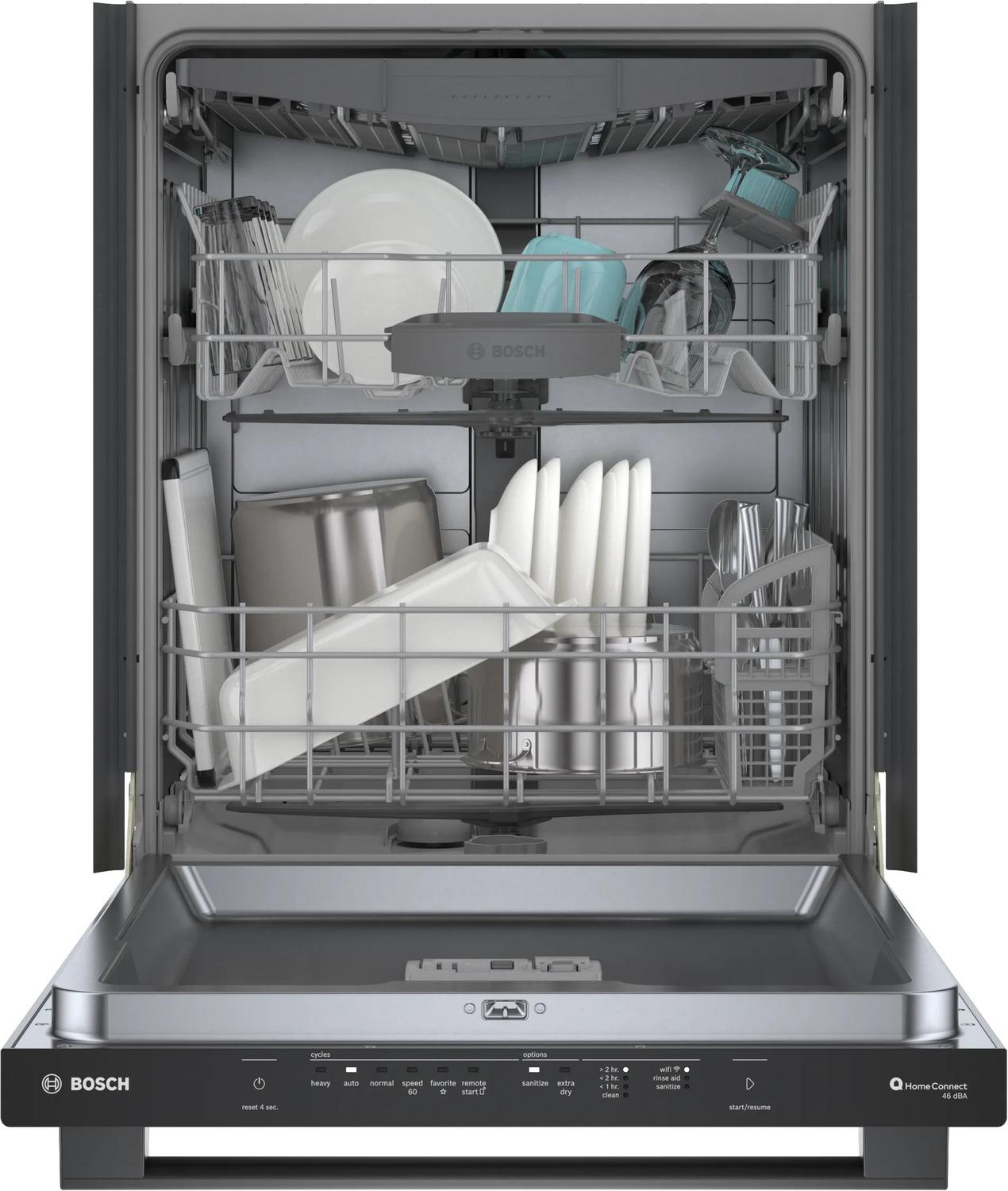 BOSCH SHX5AEM4N Bosch Dishwasher 24"" Black Stainless Steel