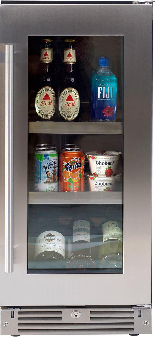 XO APPLIANCE XOU15BCGSR XO Appliance Beverage Center 15"" Ss Glass Rh