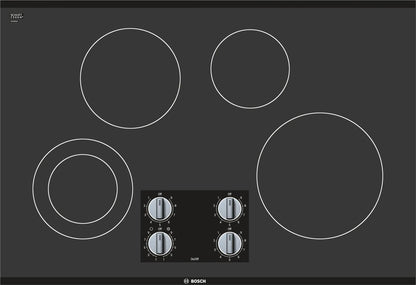 BOSCH NEM5066UC Bosch 30"" Electric Cooktop 500 Series - Black Frameless