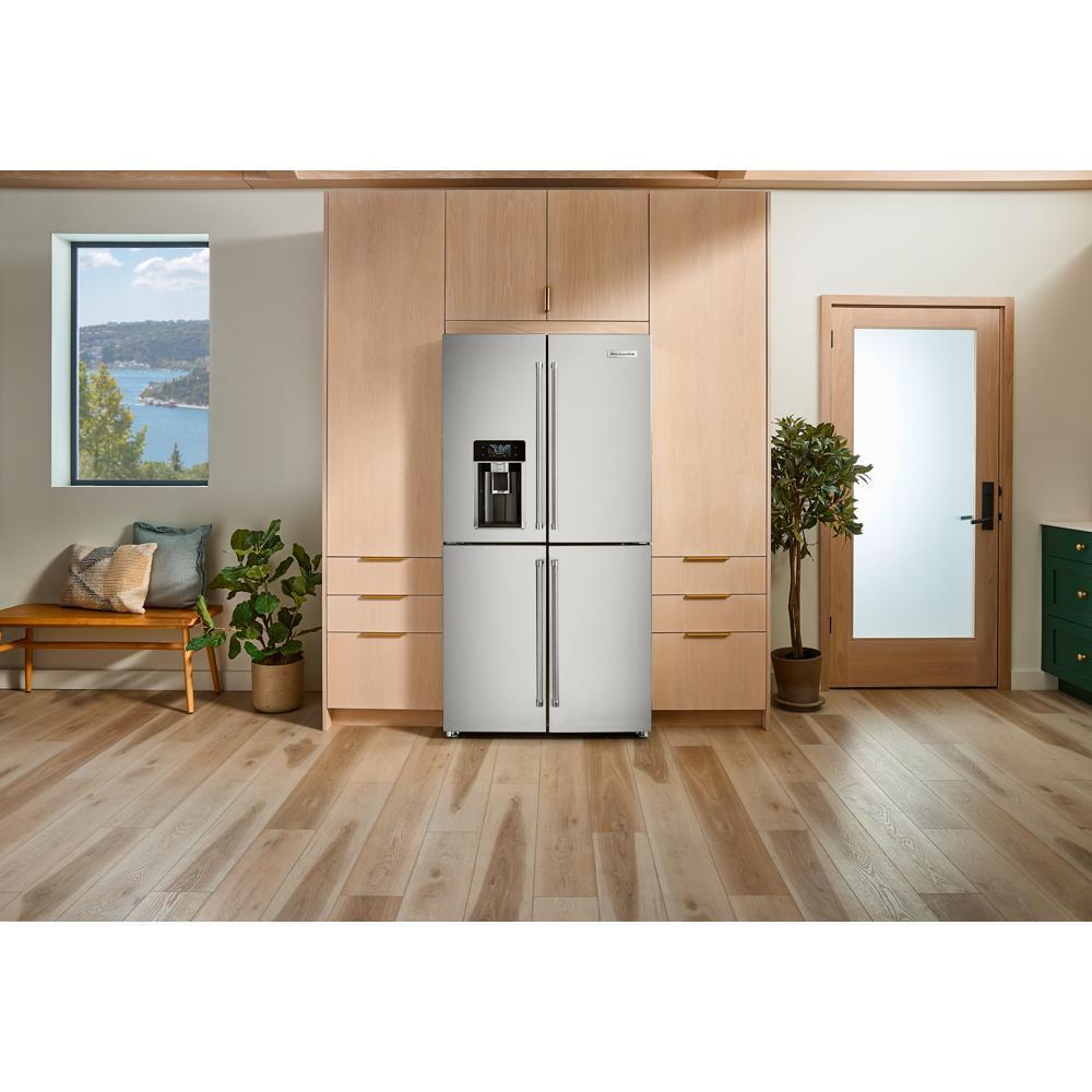 KITCHENAID KRQC736RPS 36"" Counter-depth 19.4 Cu Ft 4-door Refrigerator With Flexible TEMP...