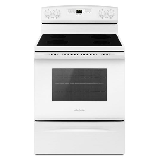 AMANA AER6303MFW 30-inch Amana Electric Range With Extra-large Oven Window - White