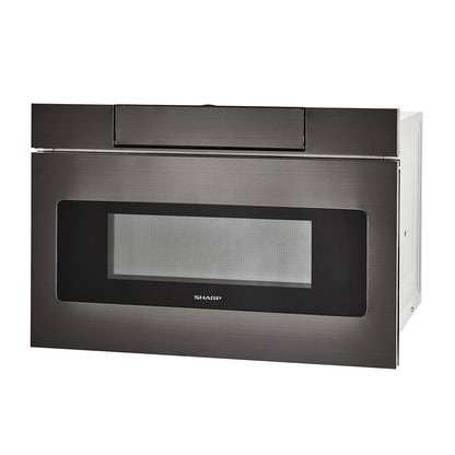 SHARP SMD2470AH Sharp Microwave Drawer Oven, 24 In. 1.2 Cu. Ft. 1000w Black STAINLE...