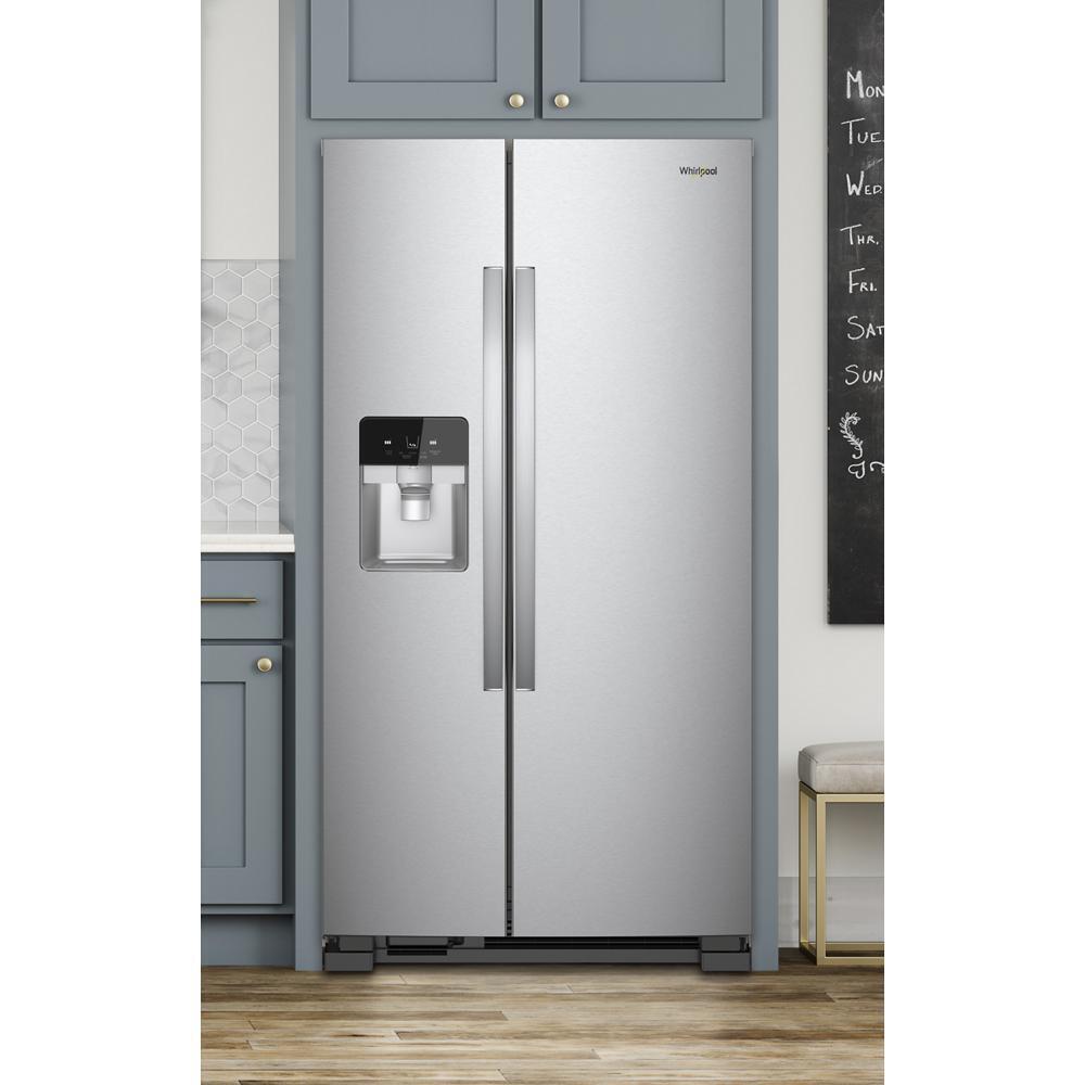 WHIRLPOOL WRS555SIHZ Whirlpool 36-inch Wide Side-by-side Refrigerator - 25 Cu. Ft. - ...