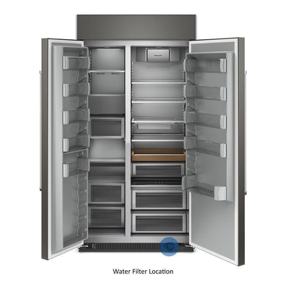 KITCHENAID KBSN702MPA 25.5 Cu Ft. 42"" Built-in Side-by-side Refrigerator With PANEL-READY...