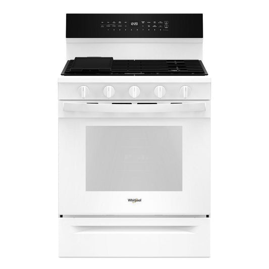 WHIRLPOOL WFGS7530RW 30-inch Smart Gas Range With Air Cooking Technology, Steam/self CLE...