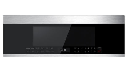 XO APPLIANCE XOOTR30LPS 30""w Otr 1000w 400cfm 1.2 Cu Ft - Low Profile Black Glass