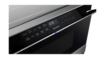 SHARP SMD2489ES 24 In. 1.2 Cu. Ft. 950w Sharp Stainless Steel Iot Easy Wave Open MI...