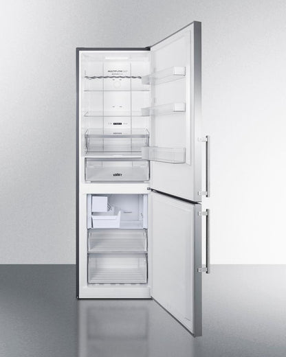 SUMMIT FFBF249SS2IM Summit 24"" Wide Bottom Freezer Refrigerator With Icemaker