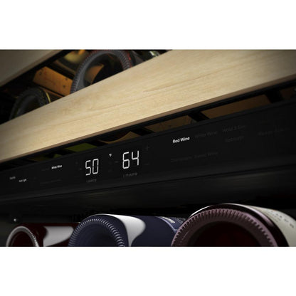 KITCHENAID KUWR214KPA 24"" Panel-ready Undercounter Wine Cellar With Wood-front Racks - PA...