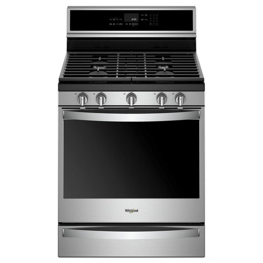 WHIRLPOOL WFG975H0HZ Whirlpool 30-inch,5.8 Cu Ft, Gas Freestanding Range With 5 Burners ...