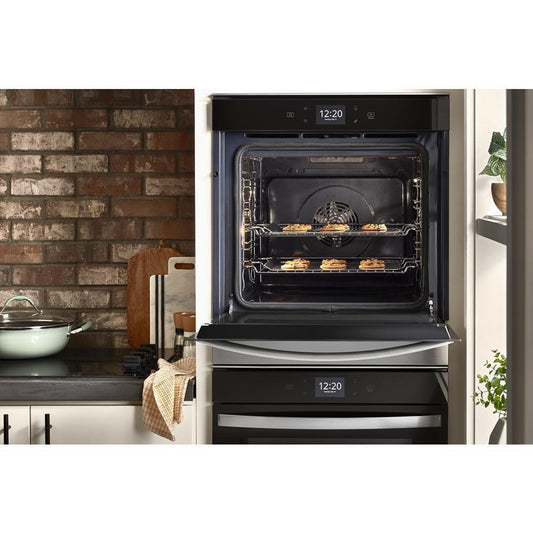 WHIRLPOOL WOD52ES4MW Whirlpool 5.8 Cu. Ft. 24 Inch Double Wall Oven With Convection
