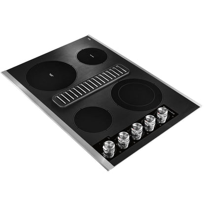 KITCHENAID KCED600GSS 30"" Electric Downdraft Cooktop With 4 Elements - Stainless Steel
