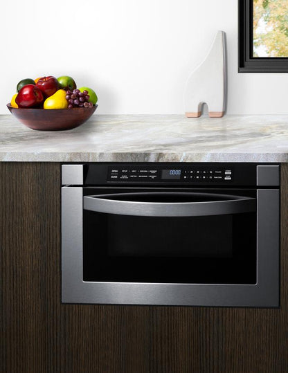 SUMMIT MDR245SS Summit 24"" Wide Built-in Drawer Microwave