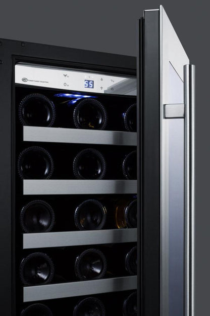 SUMMIT CL15WC 15"" Wide Built-in Wine Cellar With Seamless Stainless Steel TRIMMED...