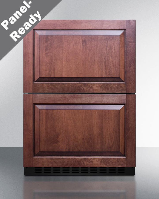 SUMMIT ADFD243PNR Summit 24"" Wide 2-drawer All-freezer (panels Not Included)