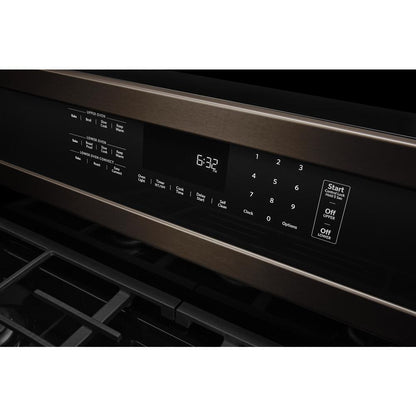 KITCHENAID KFGD500EBS Kitchenaid 30-inch 5 Burner Gas Double Oven Convection Range - B...